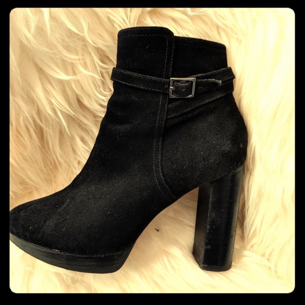 black 36 joie suede heels